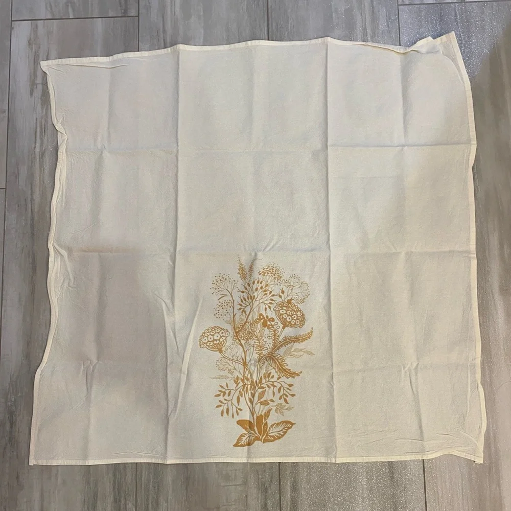 Golden Wildflower Bouquet Flour Sack Kitchen Hand Towel